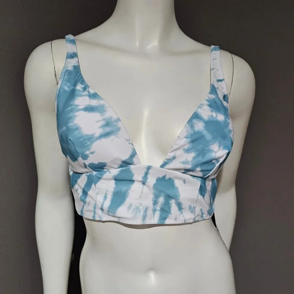 Bar III Spiraling Long-Line Bikini Swim Top - Picture 2 of 8